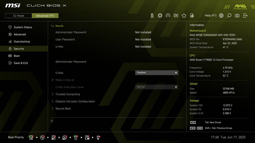 MSI MAG X870E TOMAHAWK WIFI-3